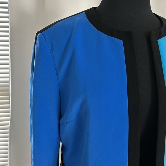 Studio G Color-block Blazer Jacket Size 12 - Picture 3 of 10